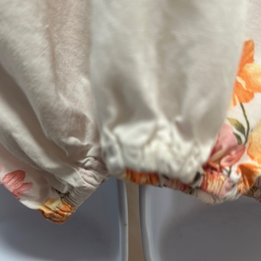 Old Navy Floral Print Tie-Belt Wrap Blouse - Size XL - Cottagecore Chic - Picture 9 of 16